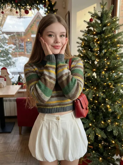 Christmas Girl Portrait Photo