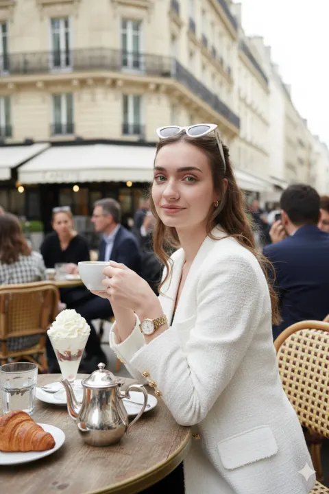 Paris Cafe Chic Portrait