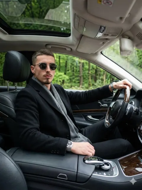 Luxury Car Portrait Editorial