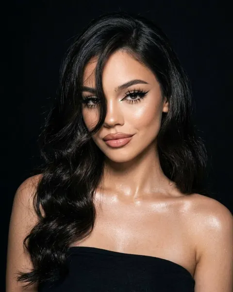 High Fashion Beauty Close-Up