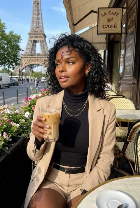 Paris Morning Light Coffee Moment
