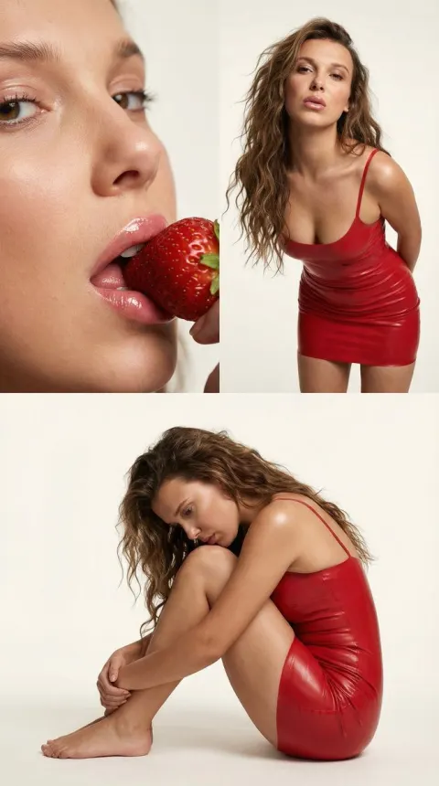 Red Latex Portrait Photography