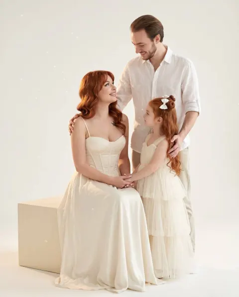 Luxury White Studio Family Portrait