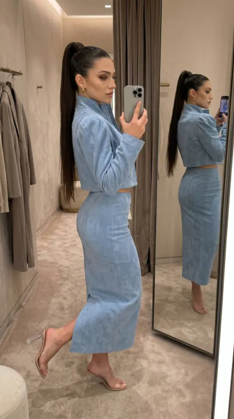 Fitting Room Mirror Selfie Glow