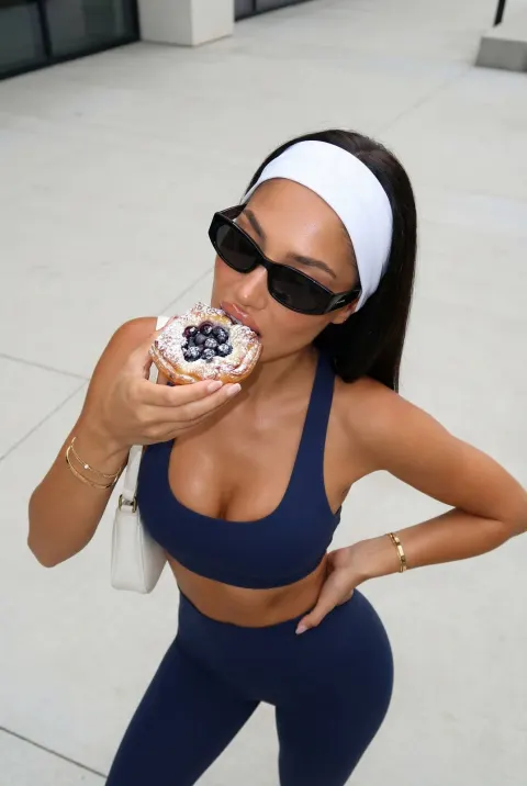 High-Angle Fashion Pastry Moment