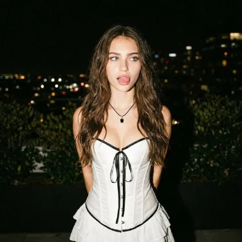 Gothic Girl Night Flash Portrait