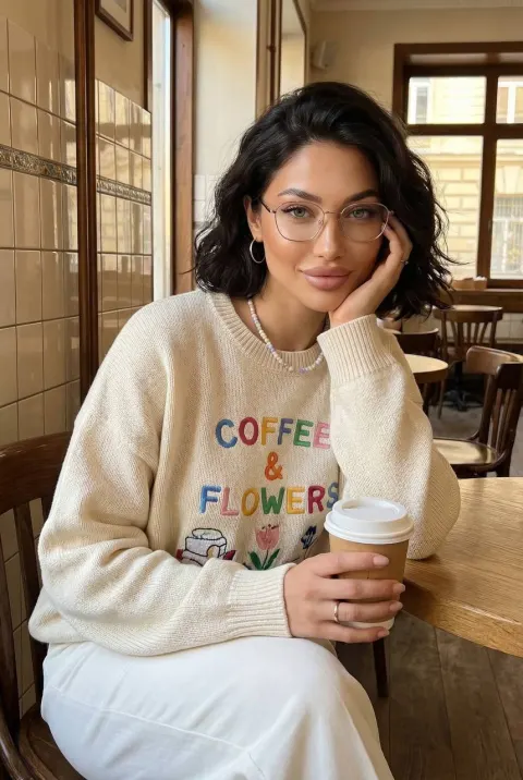 Cozy Cafe Portrait Moment