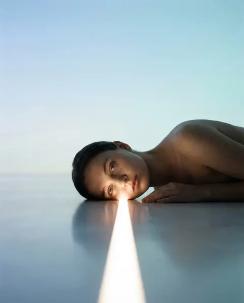 Surreal Minimalist Light Portrait
