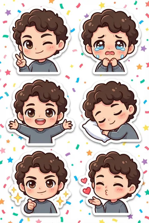 Chibi Emoji Sticker Pack Generator