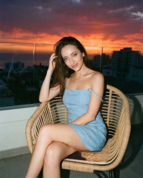 Sunset Balcony Portrait