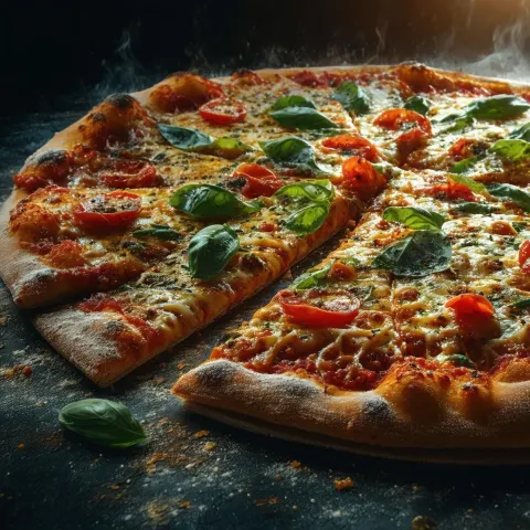 Moldy Pizza in Dramatic Cinematic Close Up