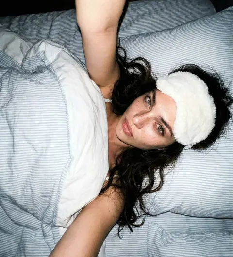 Candid Night Bed Selfie