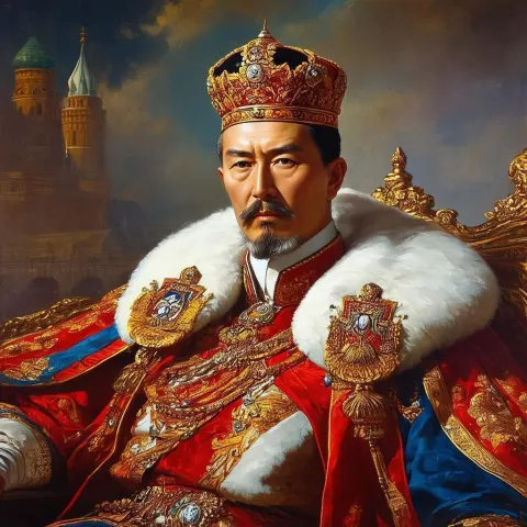 Tokayev Portrayed as a Russian Emperor