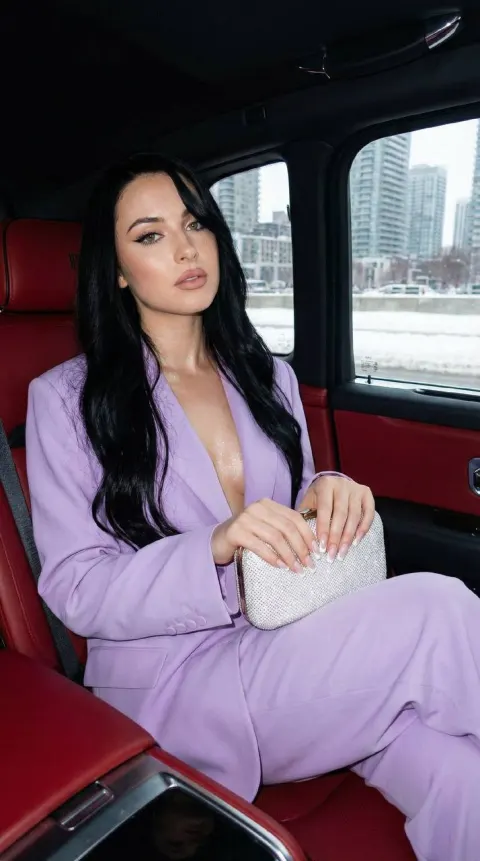 Bold Beauty in Luxury Ride