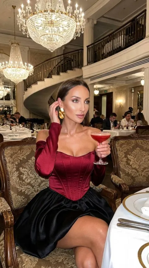 Cinematic Portrait in Luxury Restaurant