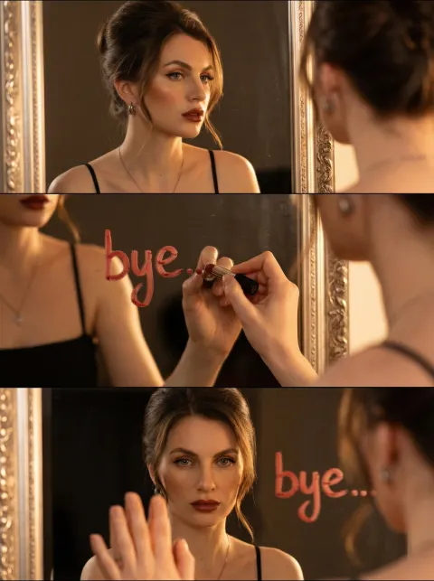 Mirror Goodbye: Lipstick Farewell