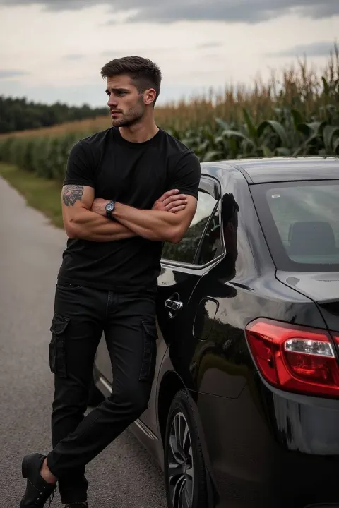 Rural Cool Rider Portrait