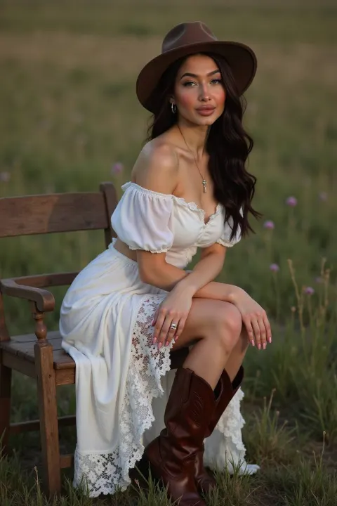 Cowgirl Twilight Poetic Editorial
