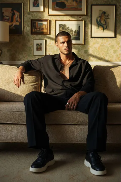 Urban Gentleman in Vintage Apartment