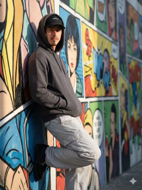 Urban Graffiti Portrait