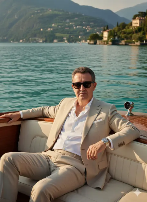 Luxury Yacht Gentleman Portrait