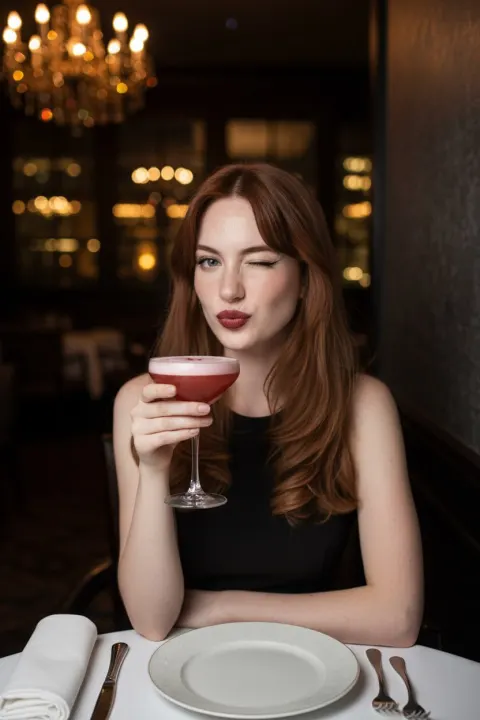 Chic Wink at Upscale Bar