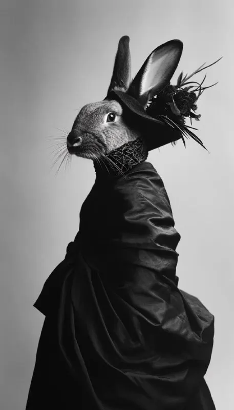 Chic Rabbit Fashion Black and White