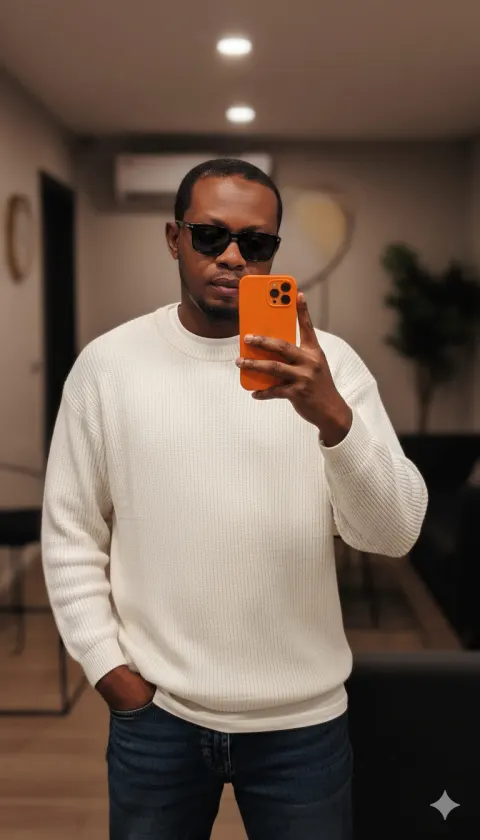 Cinematic Mirror Selfie Portrait