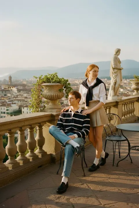 European Vintage Preppy Film Photo