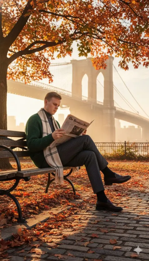 Autumn Bridge Contemplation