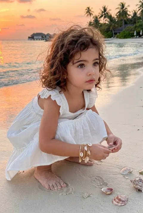 Seashell Girl's Summer Dream