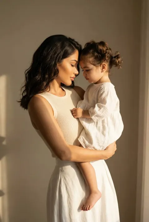 Golden Sunlight Mother Toddler Bond