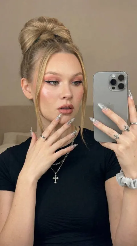 Stylish Mirror Selfie Portrait