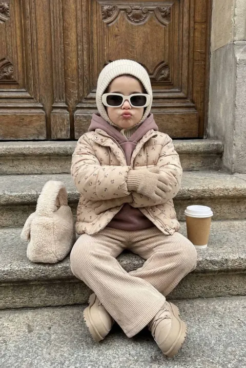 Stylish Kid Street Fashion Portrait