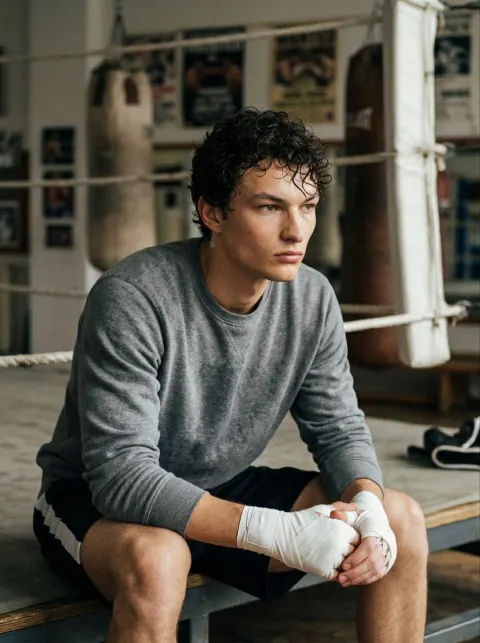 Vintage Boxing Gym Portrait