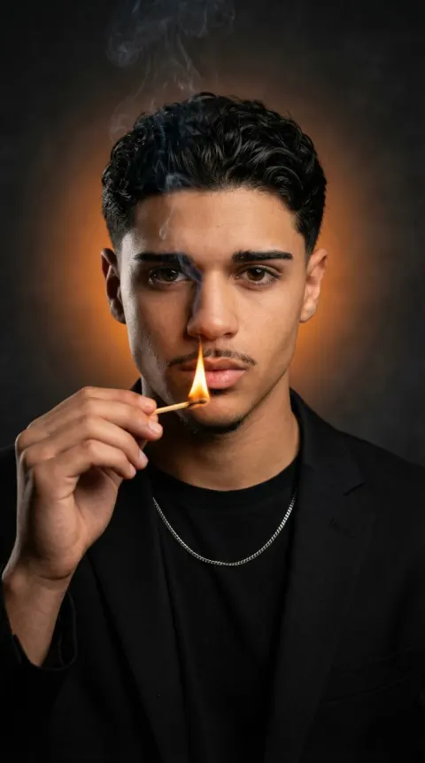 Match Flame Portrait