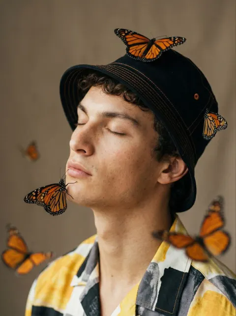 Butterfly Boy Ethereal Portrait