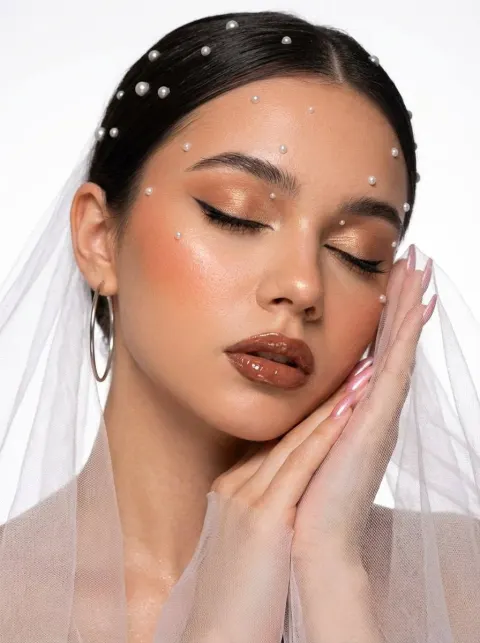 Pearl Beauty Close-Up Portrait