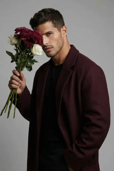Mysterious Bouquet Gentleman Portrait