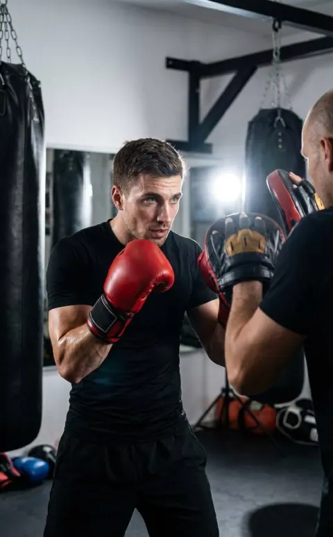 Boxer Focused Training Moment