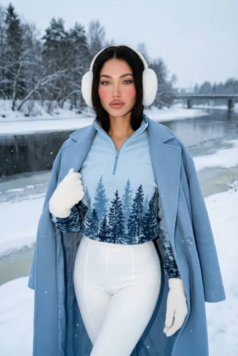 Cinematic Winter Fashion Portrait