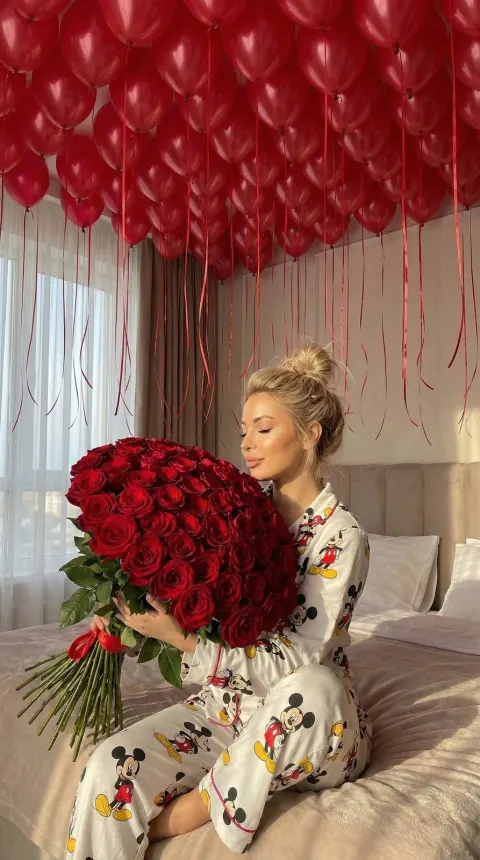 Morning Roses and Balloons Dream