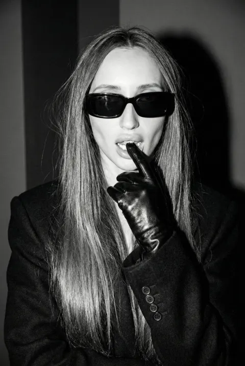 Rebel Queen: Flash-Drenched Noir Portrait