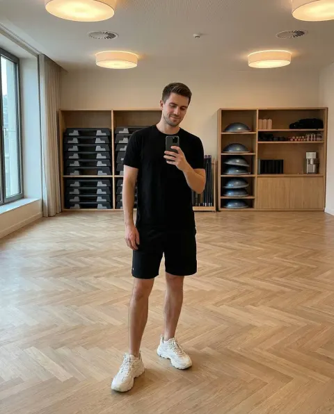 Gym Mirror Selfie After Workout