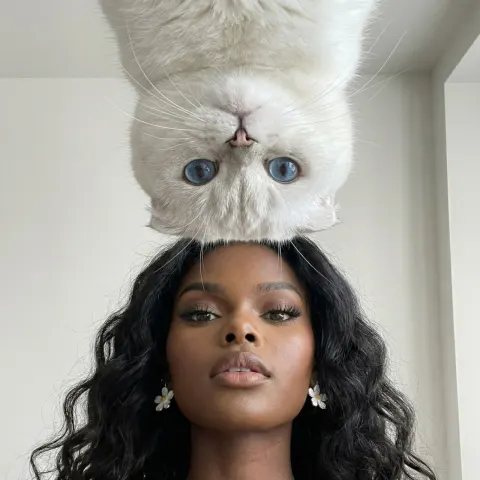 Cat Girl Mirror Portrait