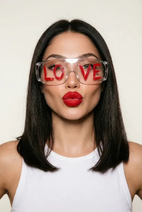 Love Written on Transparent Glasses