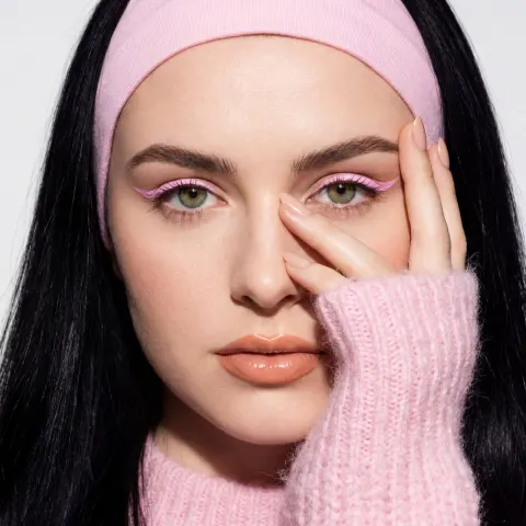 Pink Winter Portrait Fashion Shoot