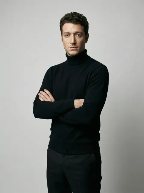 Confident Man Studio Portrait