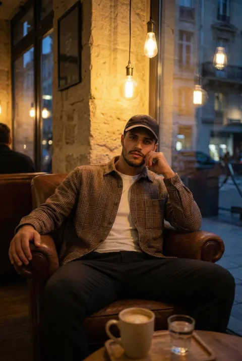 Calm Evening at the Café