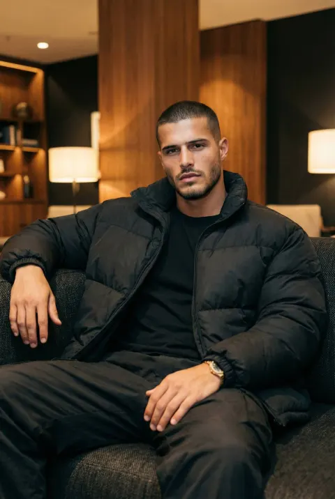 Midnight Lounge Masculine Portrait